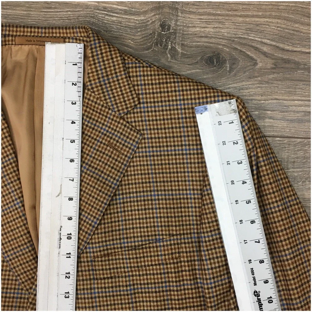 ERMENEGILDO ZEGNA Mens Blazer Sport Coat Casual Jacket Size 46L Wool Suit - Picture 8 of 12